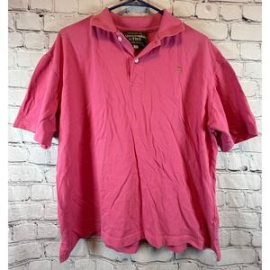 Abercrombie‎ & Fitch Mens Polo Shirt Large Pink Short Sleeve Casual Top